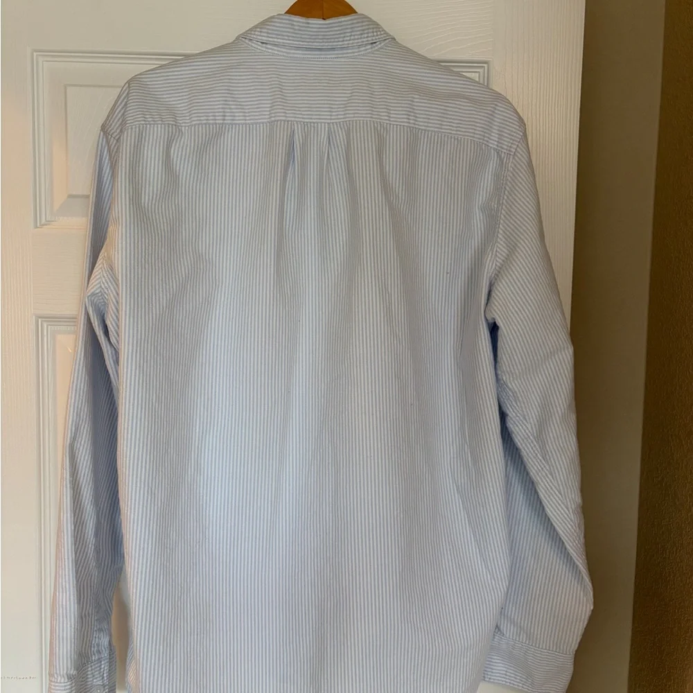 J. Crew Mercantile Flex Button Down Shirt Men’s Size XL Classic Pinstripe X8